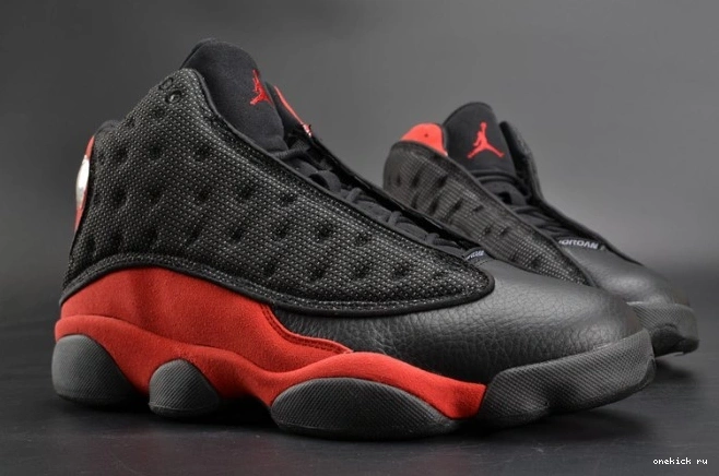 Rep Onekick RetroBred 13 Jordan Air mens 414571-004 black  red 0809